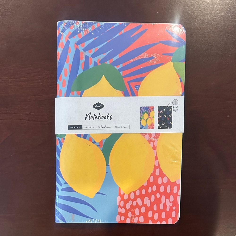 Set of 2 lined notebooks